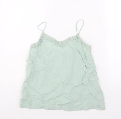 Womens UK Size 6 Marks and Spencer Green Camisole Blouse