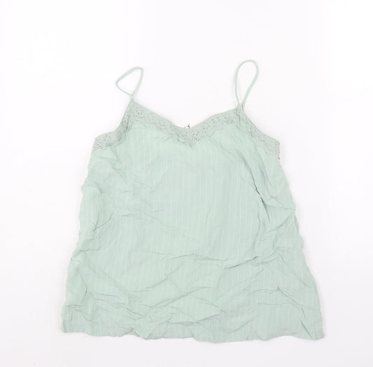 Womens UK Size 6 Marks and Spencer Green Camisole Blouse
