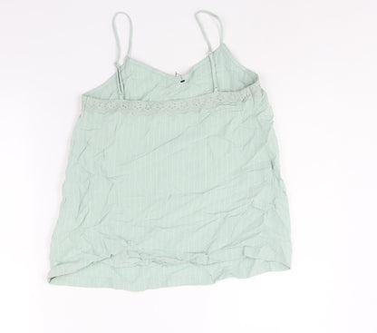 Womens UK Size 6 Marks and Spencer Green Camisole Blouse