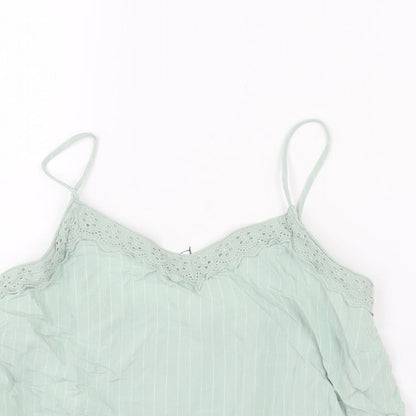 Womens UK Size 6 Marks and Spencer Green Camisole Blouse