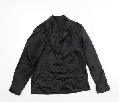 Womens UK Size 8 St Michael Black Basic Blouse