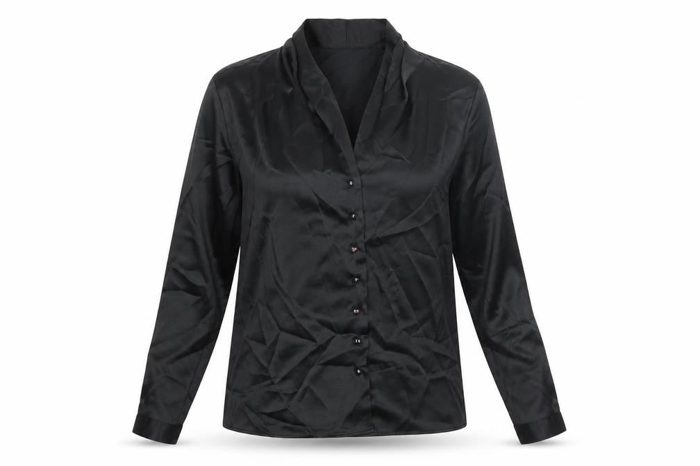 Womens UK Size 8 St Michael Black Basic Blouse