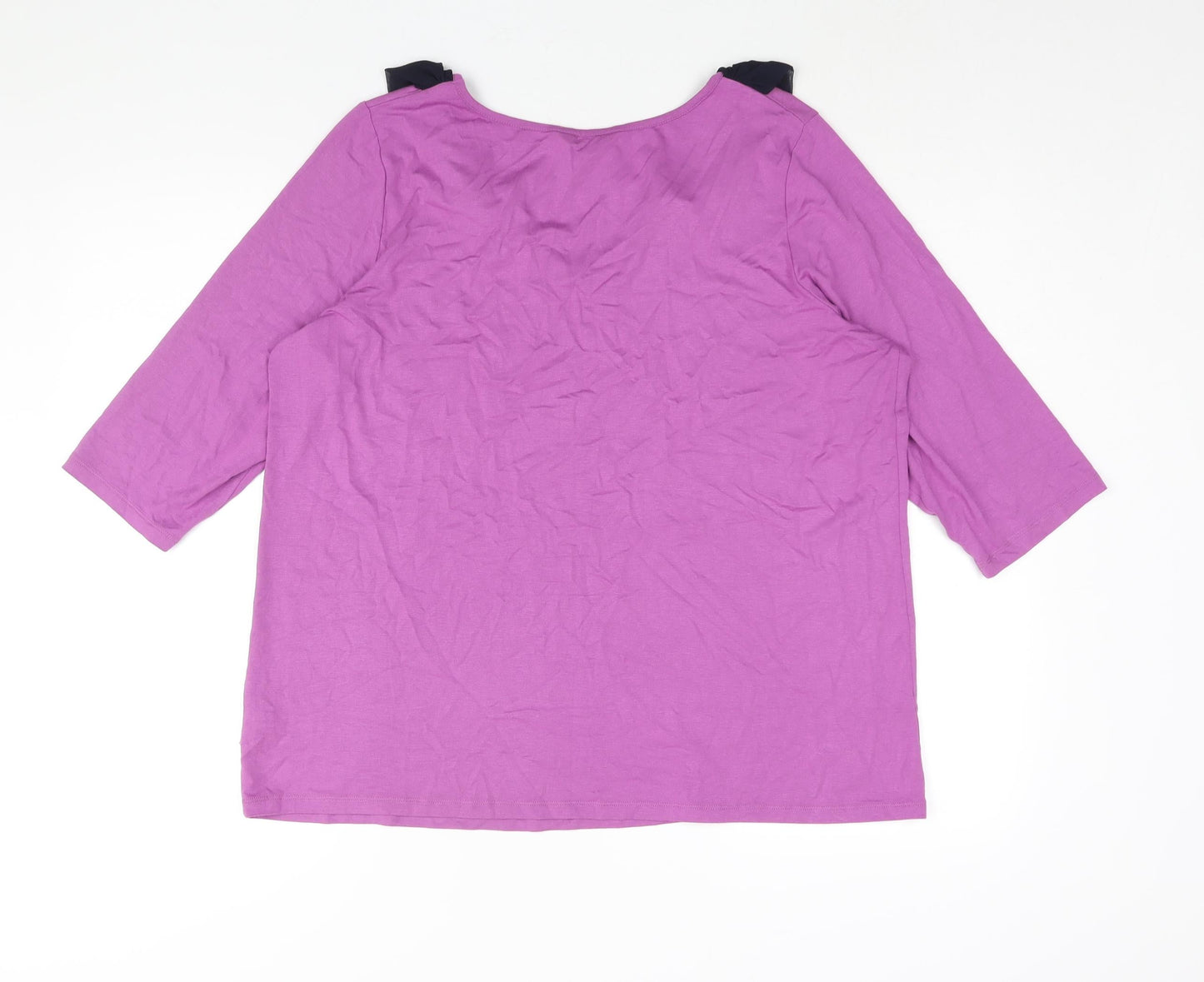 Womens UK Size 20 Marks and Spencer Purple Basic Blouse
