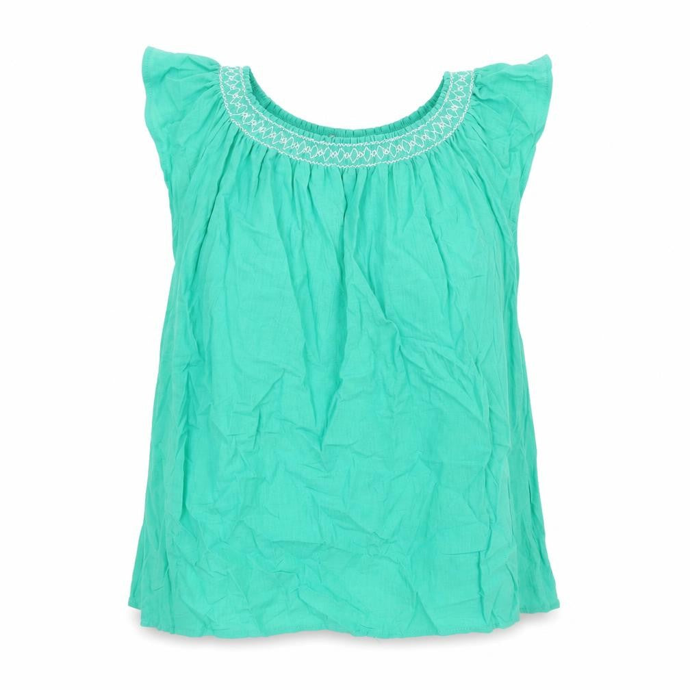Womens UK Size 6 Marks and Spencer Green Basic Blouse