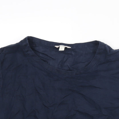 Womens UK Size L Gap Blue Basic Blouse