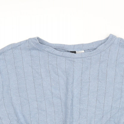 Womens UK Size M Divided by H&M Blue Pullover Jumper