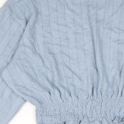 Womens UK Size M Divided by H&M Blue Pullover Jumper
