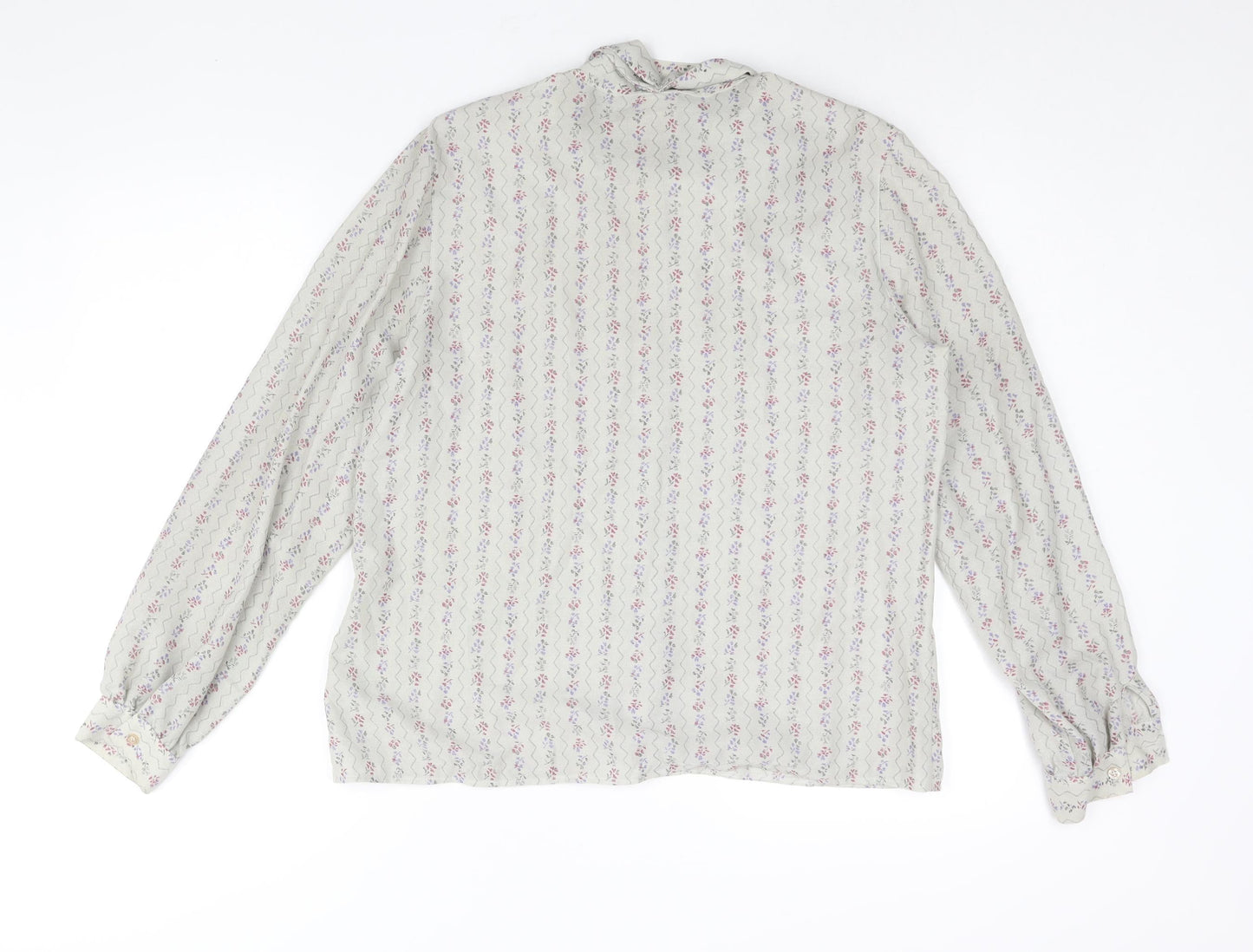 Womens UK Size 16 LUCIA Grey Basic Blouse