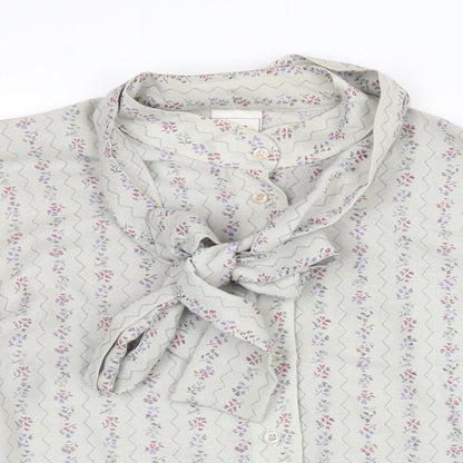 Womens UK Size 16 LUCIA Grey Basic Blouse