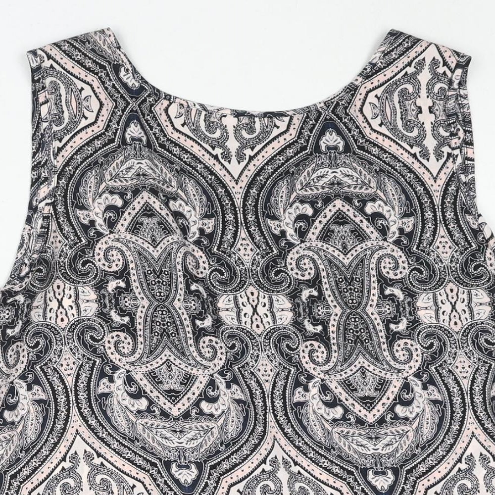 Womens UK Size 16 Dorothy Perkins Black Camisole Blouse