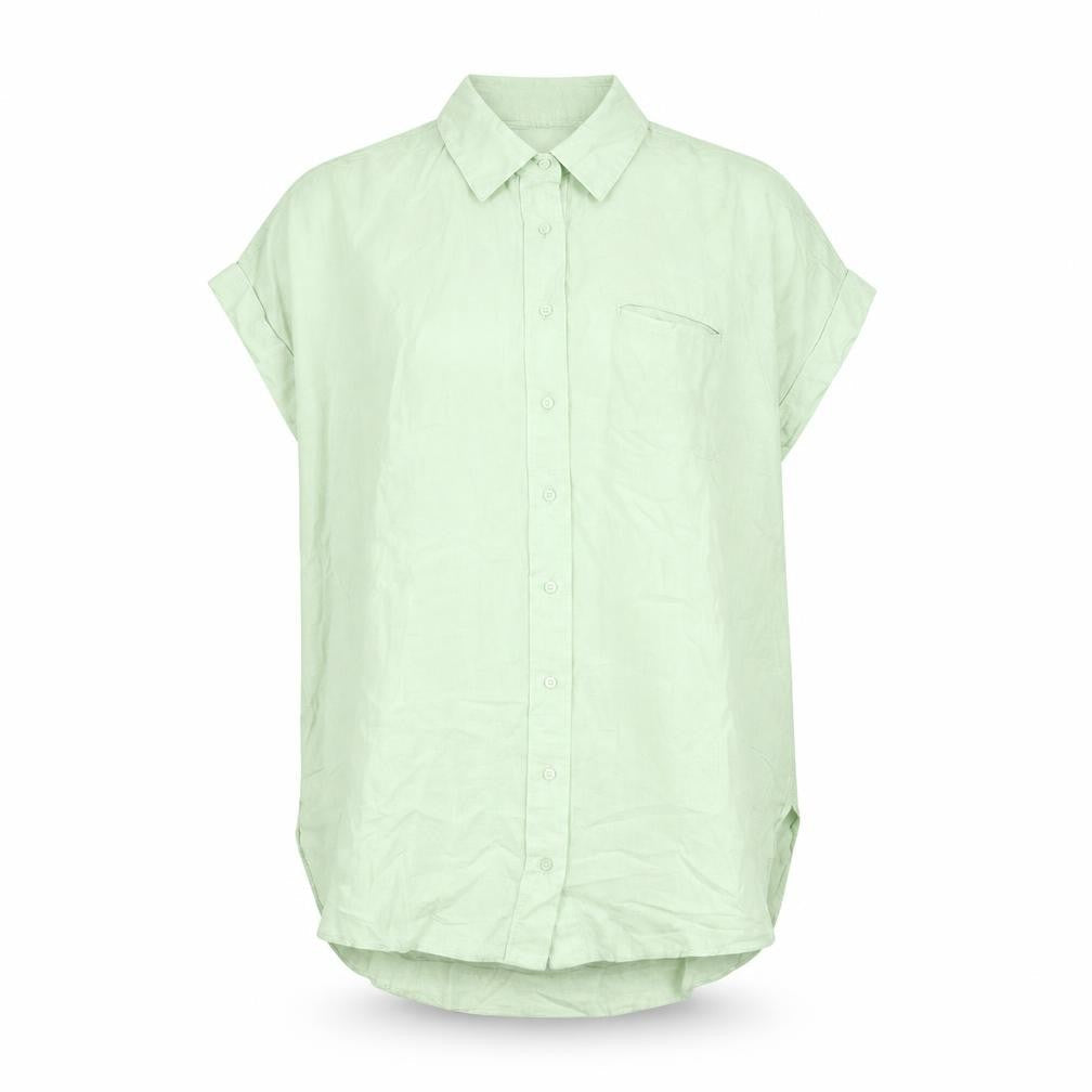 Womens UK Size M NEXT Green Basic Button-Up