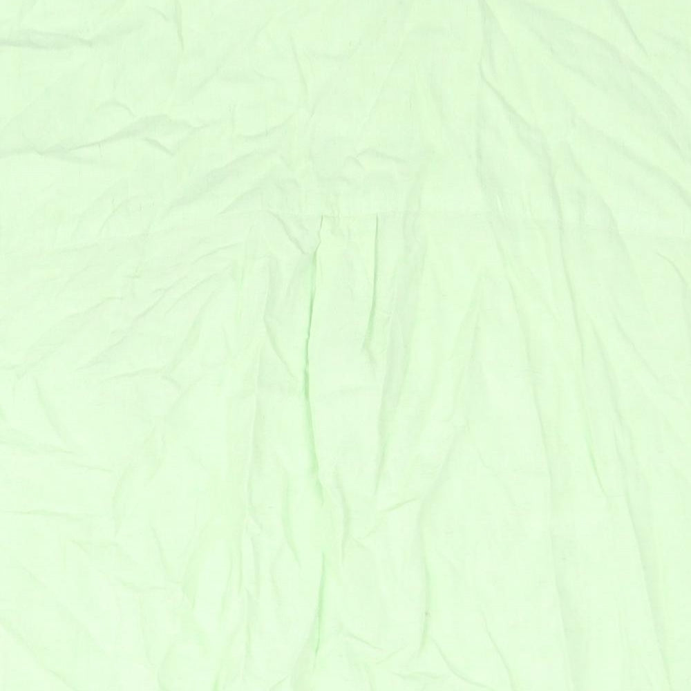 Womens UK Size M NEXT Green Basic Button-Up