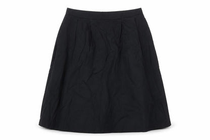 Lands' End Womens Blue Cotton A-Line Skirt Size 6 Zip
