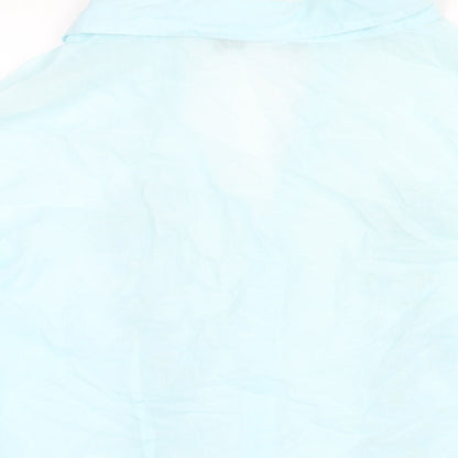 Womens UK Size 18 Per Una Blue Basic Button-Up