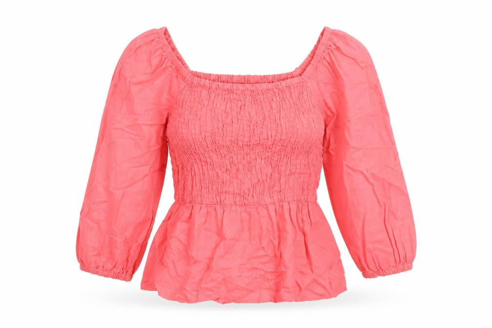 Womens UK Size 6 Marks and Spencer Pink Basic Blouse