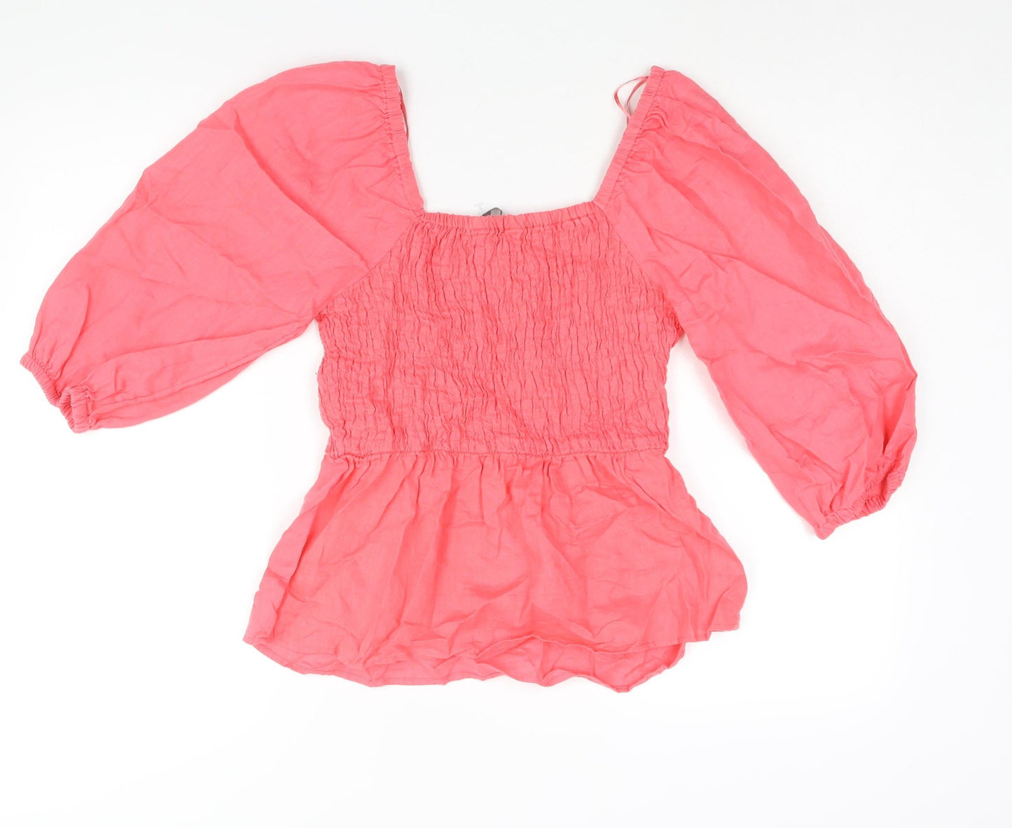 Womens UK Size 6 Marks and Spencer Pink Basic Blouse