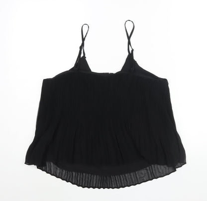 Womens UK Size 12 Topshop Black Camisole Blouse