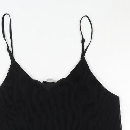Womens UK Size 12 Topshop Black Camisole Blouse