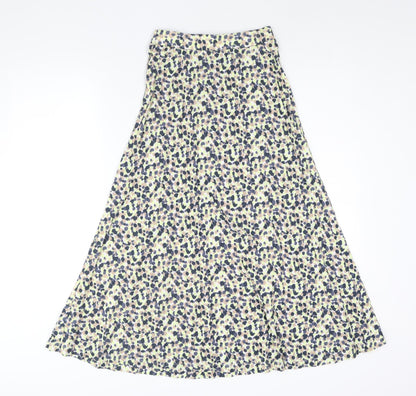 Marks and Spencer Womens Multicoloured Geometric Polyester A-Line Skirt Size 6