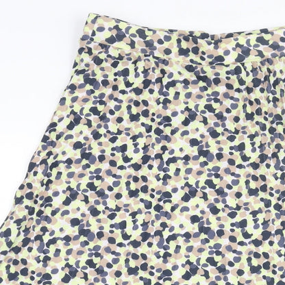 Marks and Spencer Womens Multicoloured Geometric Polyester A-Line Skirt Size 6