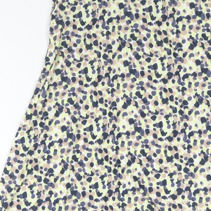 Marks and Spencer Womens Multicoloured Geometric Polyester A-Line Skirt Size 6