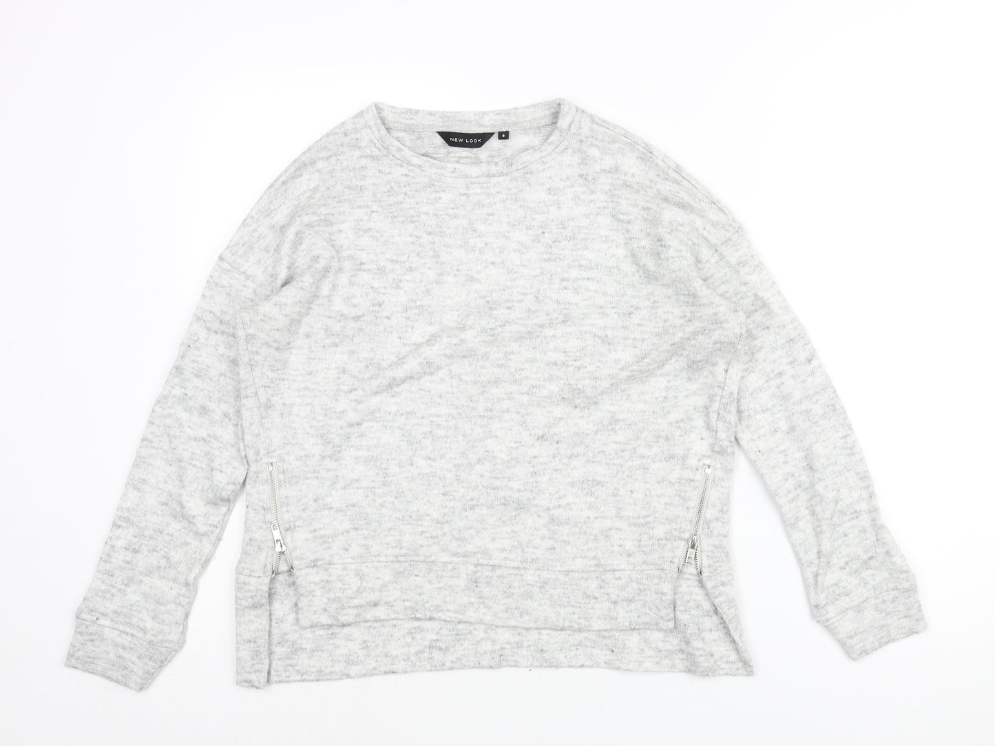 Womens UK Size 8 New Look Grey Pullover Jumper