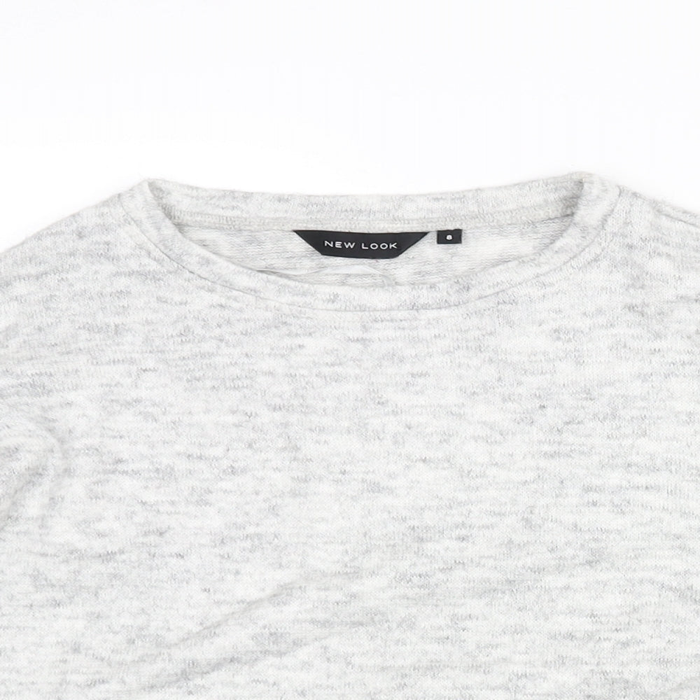 Womens UK Size 8 New Look Grey Pullover Jumper