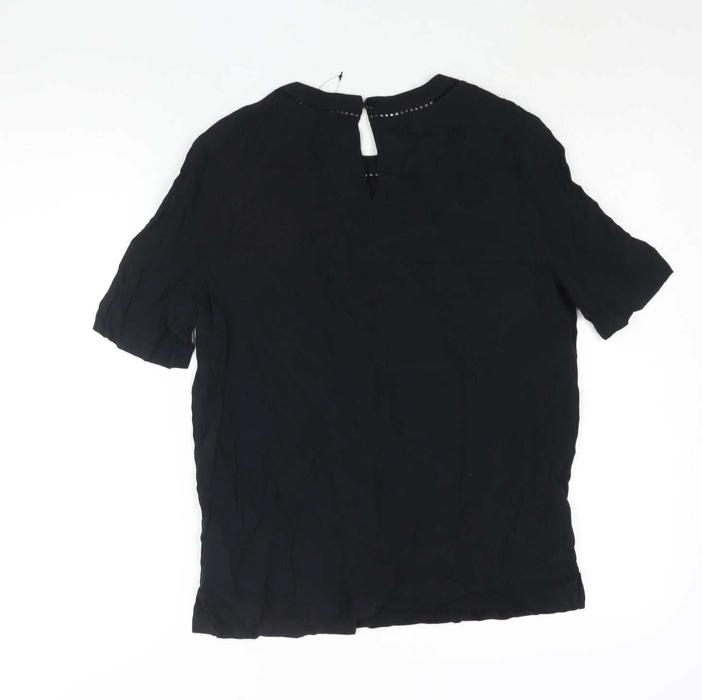 Womens UK Size 10 Marks and Spencer Black Basic Blouse