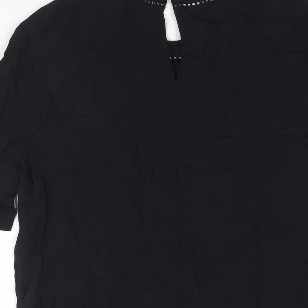 Womens UK Size 10 Marks and Spencer Black Basic Blouse