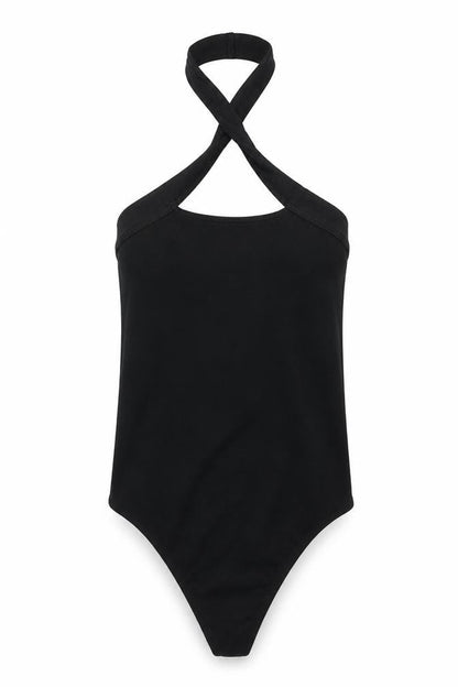 Womens UK Size M Out From Under One-Piece Black Bodysuit
