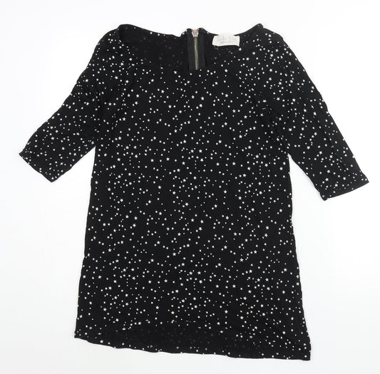 Womens UK Size L Zara Black Basic Blouse