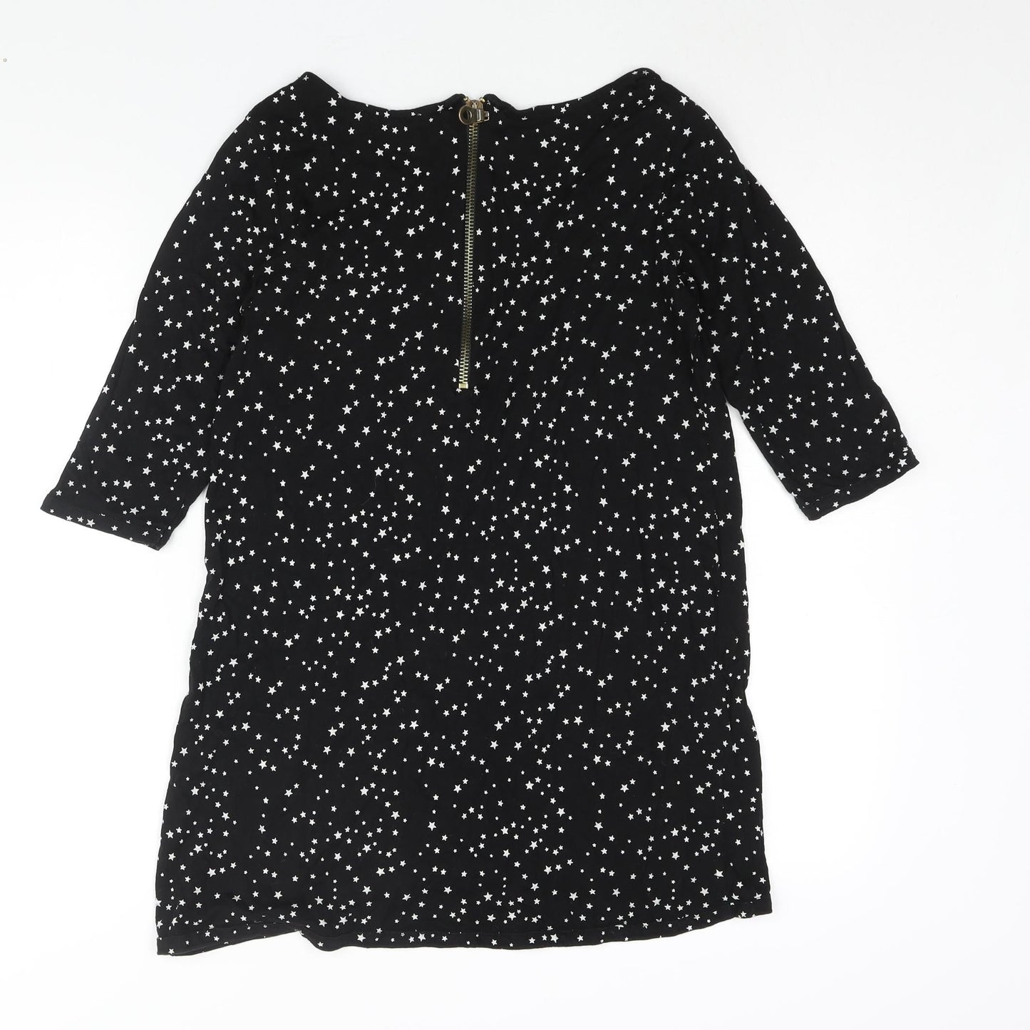 Womens UK Size L Zara Black Basic Blouse