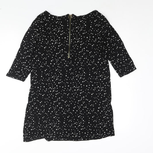 Womens UK Size L Zara Black Basic Blouse