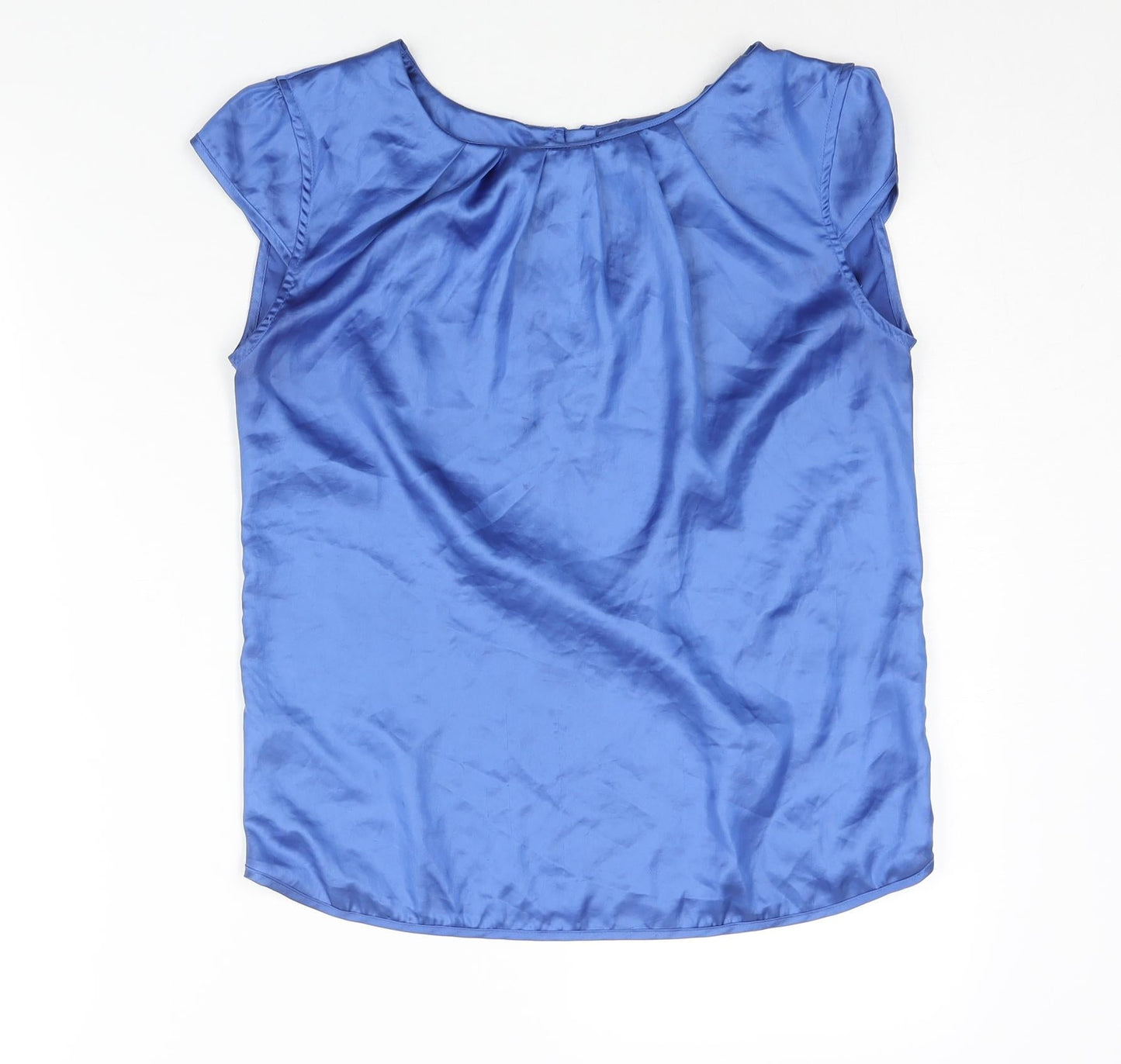 Womens UK Size 10 Oasis Blue Basic Blouse