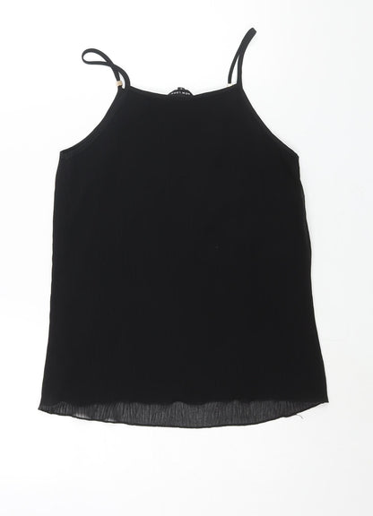 Womens UK Size 8 New Look Black Camisole Blouse