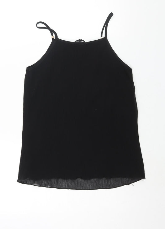Womens UK Size 8 New Look Black Camisole Blouse