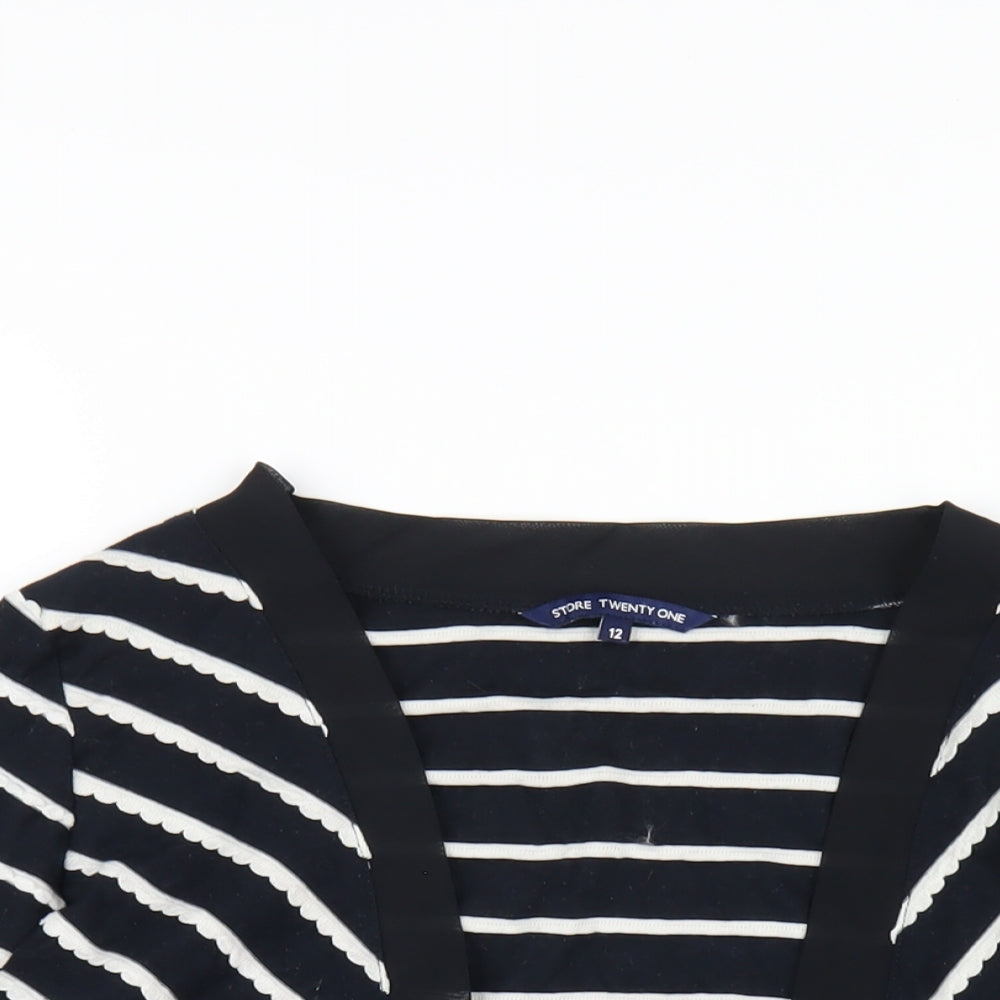 Womens UK Size 12 Store Twenty One Black Cardigan Jumper