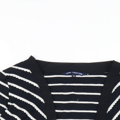 Womens UK Size 12 Store Twenty One Black Cardigan Jumper