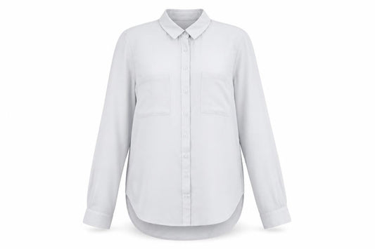 Womens UK Size 12 New Look Grey Basic Button-Up