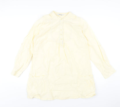 Womens UK Size 14 mamas & papas Yellow Basic T-Shirt
