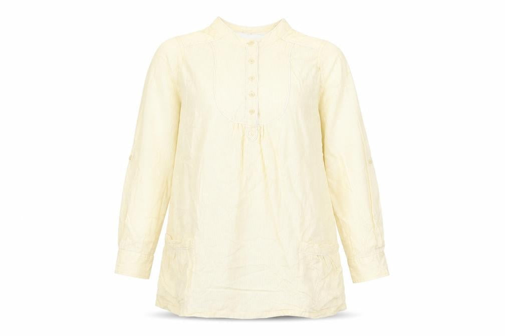 Womens UK Size 14 mamas & papas Yellow Basic T-Shirt