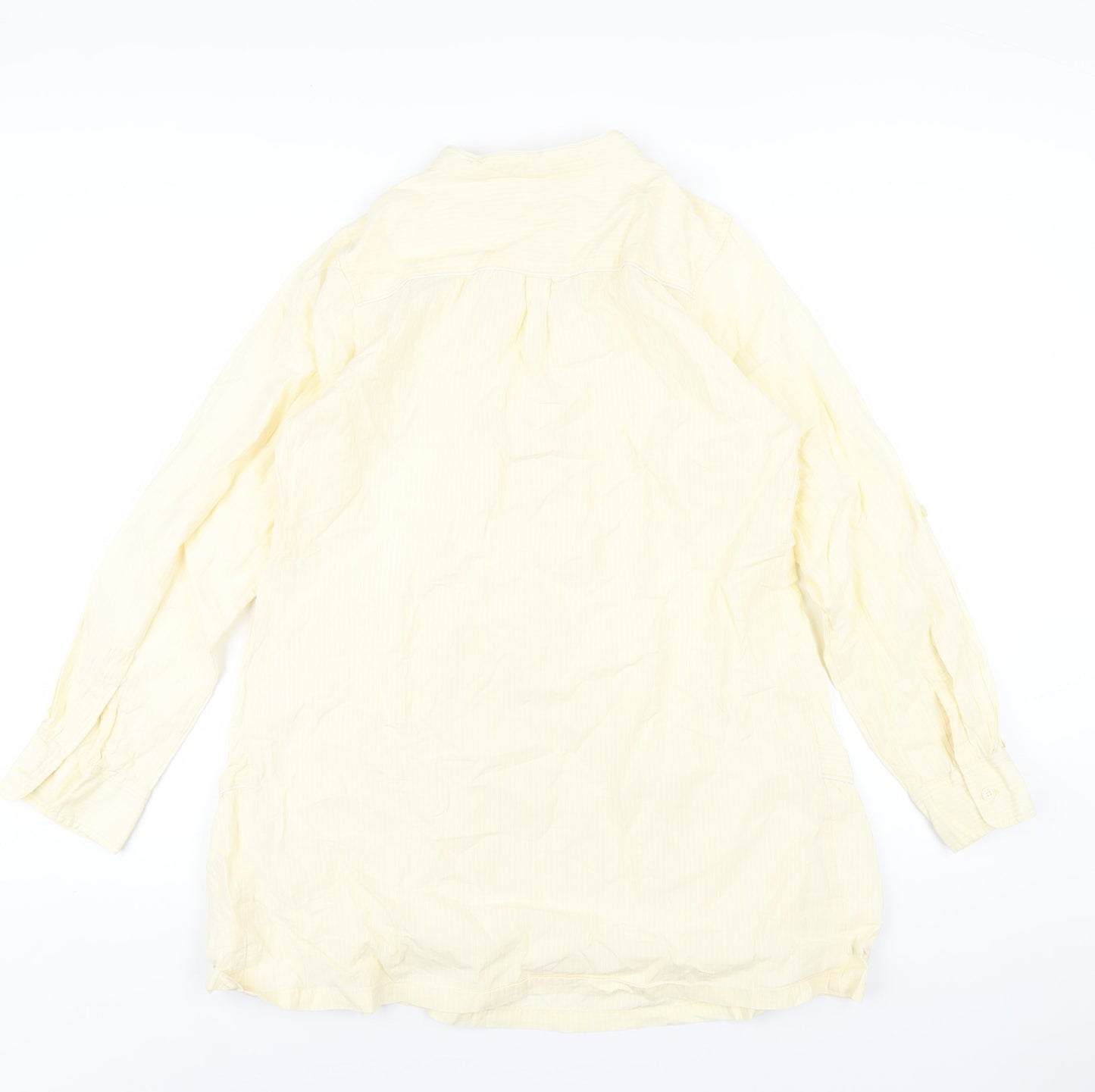 Womens UK Size 14 mamas & papas Yellow Basic T-Shirt