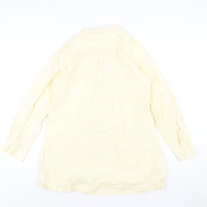 Womens UK Size 14 mamas & papas Yellow Basic T-Shirt