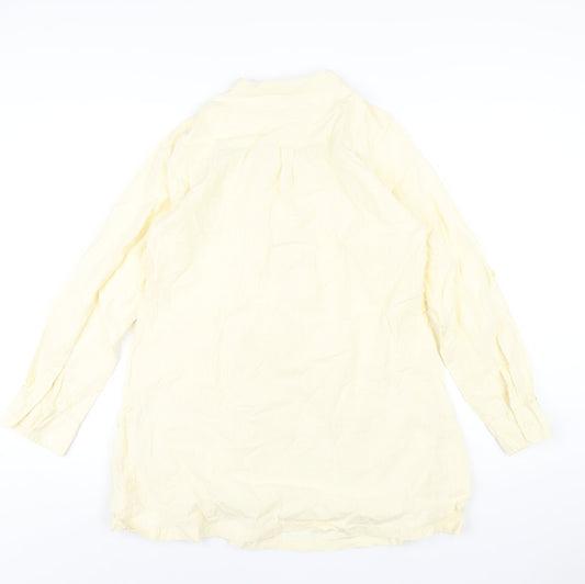 Womens UK Size 14 mamas & papas Yellow Basic T-Shirt
