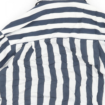 Womens UK Size 6 NEXT Blue Basic Button-Up