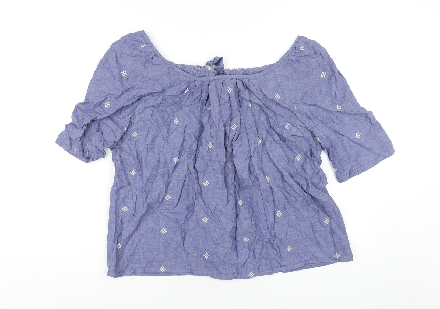 Womens UK Size 18 NEXT Blue Basic T-Shirt