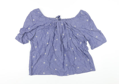 Womens UK Size 18 NEXT Blue Basic T-Shirt