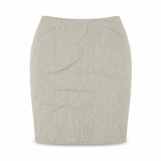 Jones New York Womens Beige Wool Straight & Pencil Skirt Size 10 Zip
