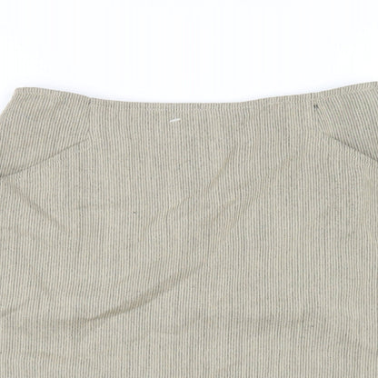 Jones New York Womens Beige Wool Straight & Pencil Skirt Size 10 Zip