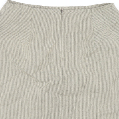Jones New York Womens Beige Wool Straight & Pencil Skirt Size 10 Zip